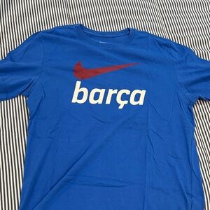 Nike Blue Barça Short Sleeve Tee